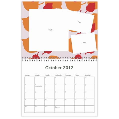 Calendar Read By Carrie Wardell Oct 2012