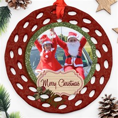 Ornament (Round Filigree)- Christmas11 Ornament (Round Filigree)- Christmas11
