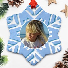 Blue Snowflake Ornament - Ornament (Snowflake)