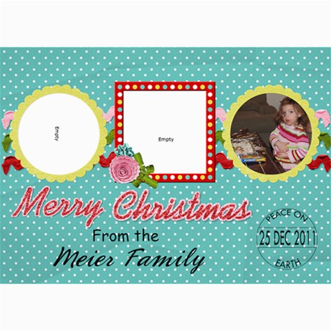 2024 Christmas Card 2b By Martha Meier 7 x5  Photo Card - 1