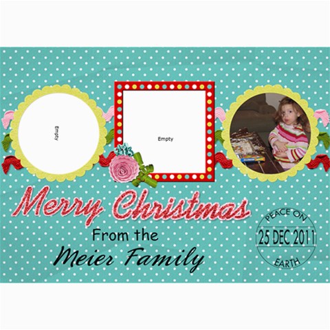2024 Christmas Card 2b By Martha Meier 7 x5  Photo Card - 10