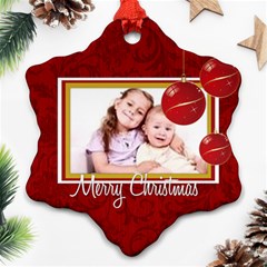 merry christmas - Ornament (Snowflake)