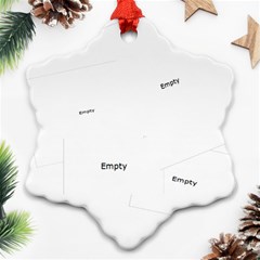 merry christmas - Ornament (Snowflake)