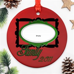 pizza family - Ornament (Round)