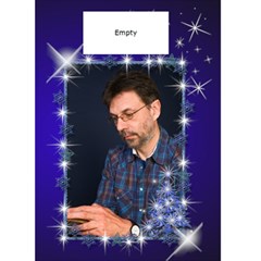 Snowflake Merry Christmas (blue) 5x7 card - Greeting Card 5 x 7 Snowflake Merry Christmas (blue) 5x7 card - Greeting Card 5 x 7