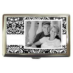 Black & White Damask/love- Money Case