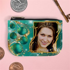 Christmas named Mini Coin Purse (Teal) Christmas named Mini Coin Purse (Teal)