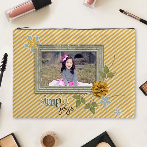 Cosmetic Bag (xl): Simple Joys By Jennyl Front