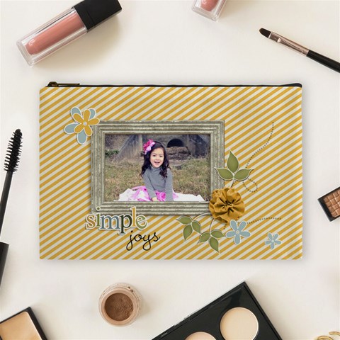 Cosmetic Bag (large): Simple Joys By Jennyl Front