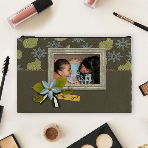 Cosmetic Bag (large): Simple Joys2 By Jennyl Front