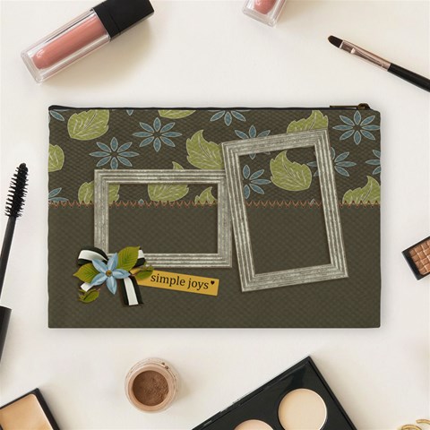 Cosmetic Bag (large): Simple Joys2 By Jennyl Back