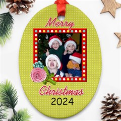 2024 Oval Ornament 2-sided 2
