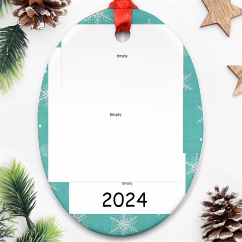 2024 Oval Ornament 2 Front