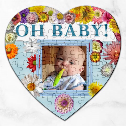 Oh Baby Heart Puzzle By Lil Front
