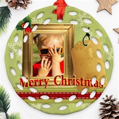 merry christmas - Ornament (Round Filigree) merry christmas - Ornament (Round Filigree)