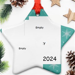 2024 Star Ornament 2-sided 1 - Star Ornament (Two Sides) 2024 Star Ornament 2-sided 1 - Star Ornament (Two Sides)