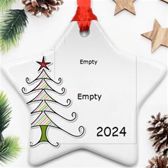 2024 Star Ornament 2-sided 2 - Star Ornament (Two Sides) 2024 Star Ornament 2-sided 2 - Star Ornament (Two Sides)