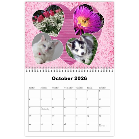 My Girl 2026 (any Year) Calendar By Deborah Oct 2026
