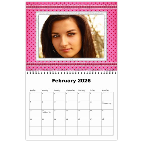 My Girl 2026 (any Year) Calendar By Deborah Feb 2026