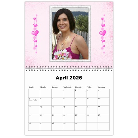 My Girl 2026 (any Year) Calendar By Deborah Apr 2026