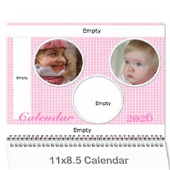 Happy Pink 2026 (any Year) Calendar
