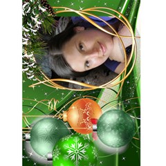 Green Seasons Greeting Card 5x7 - Greeting Card 5 x 7 Green Seasons Greeting Card 5x7 - Greeting Card 5 x 7