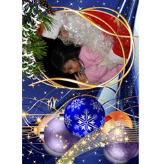 Christmas Seasons Greeting Card 5x7 (Blue) - Greeting Card 5 x 7 Christmas Seasons Greeting Card 5x7 (Blue) - Greeting Card 5 x 7