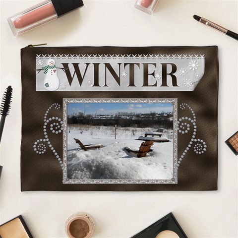 Winter Xl Cosmetic Bag By Lil Front