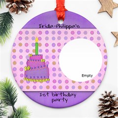 irida birthday ornament - Ornament (Round)