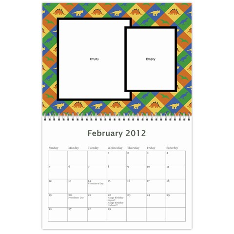 2012 Calendar Friends By Rose Feb 2012