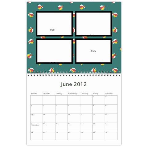 2012 Calendar Friends By Rose Jun 2012