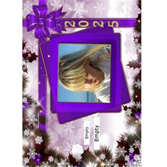 Christmas Greeting 5x7 Card (Purple) - Greeting Card 5 x 7 Christmas Greeting 5x7 Card (Purple) - Greeting Card 5 x 7