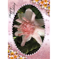 Pink Frangipani Birthday Card (5x7) - Greeting Card 5 x 7 Pink Frangipani Birthday Card (5x7) - Greeting Card 5 x 7