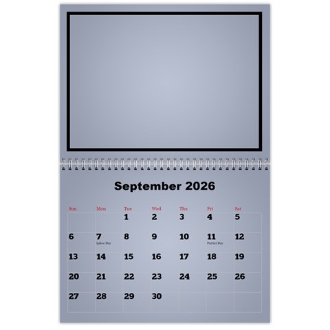 Classic 2026 Calendar (large Numbers) By Deborah Sep 2026