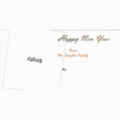 Happy New Year 4x8 Photo Card In Copper