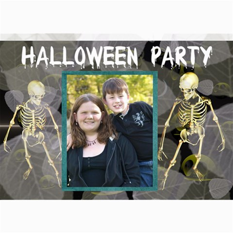 Halloween Invitation 6 By Kim Blair 7 x5  Photo Card - 1