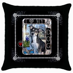 I Love My Dog Throw Pillow Case (5 styles) - Throw Pillow Case (Black) I Love My Dog Throw Pillow Case (5 styles) - Throw Pillow Case (Black)