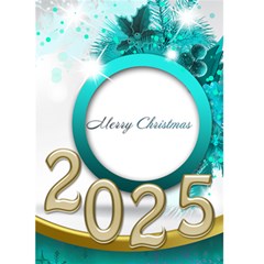 Merry Christmas 2025 5x7 card (blue) - Greeting Card 5 x 7 Merry Christmas 2025 5x7 card (blue) - Greeting Card 5 x 7