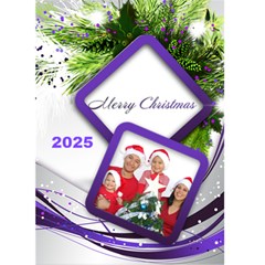 Purple and Silver Christmas 2025 (5x7) card - Greeting Card 5 x 7 Purple and Silver Christmas 2025 (5x7) card - Greeting Card 5 x 7