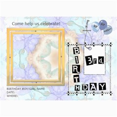 3rd Birthday Party 5x7 Invitation - 5 x 7 Photo Cards 3rd Birthday Party 5x7 Invitation - 5 x 7 Photo Cards