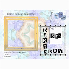 5th Birthday Party 5x7 Invitation - 5 x 7 Photo Cards 5th Birthday Party 5x7 Invitation - 5 x 7 Photo Cards