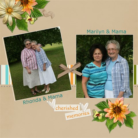 Family Mothers Day 2011 By Gayla Holmes Hardaway 12 x12  Scrapbook Page - 3