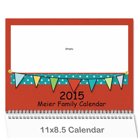 2015 Family Calendar By Martha Meier Cover
