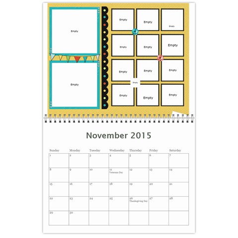 2015 Family Calendar By Martha Meier Nov 2015