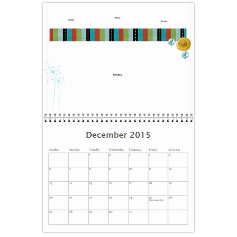 2015 Family Calendar By Martha Meier Dec 2015