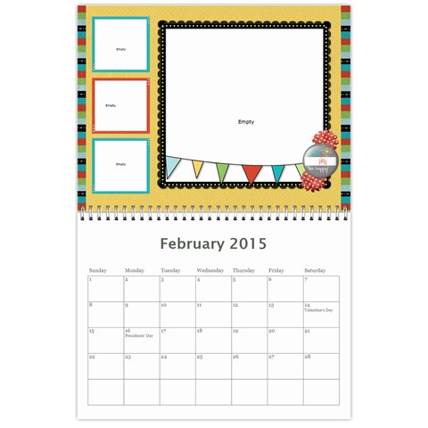 2015 Family Calendar By Martha Meier Feb 2015