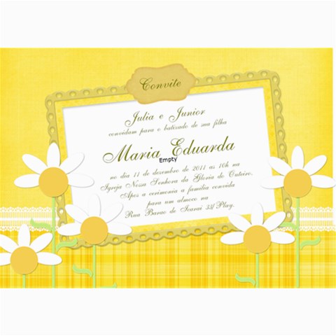 Tag Batizado Duda By Fernanda 7 x5  Photo Card - 1
