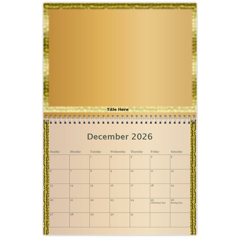 Our Family 2026 (any Year) Calendar By Deborah Dec 2026