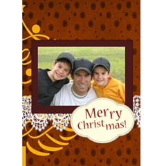 merry christmas - Greeting Card 5 x 7 merry christmas - Greeting Card 5 x 7