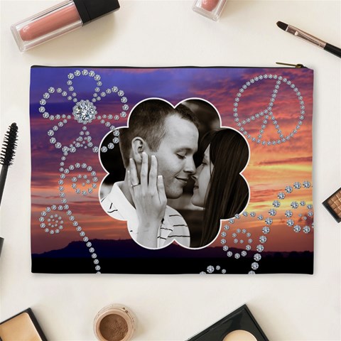 Sweet Sunset Xl Cosmetic Bag By Lil Back